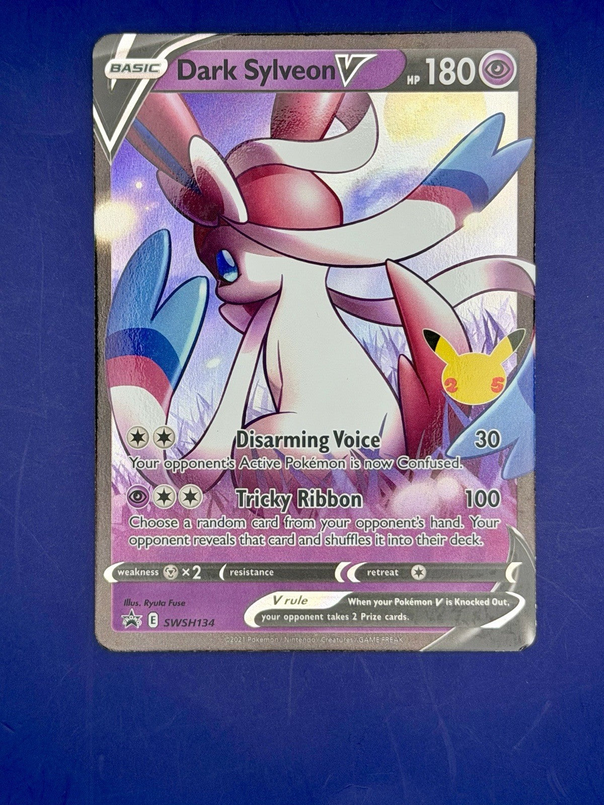 Pokémon TCG Dark Sylveon V SWSH134 Full Art Black Star Promo Rare Holo NM