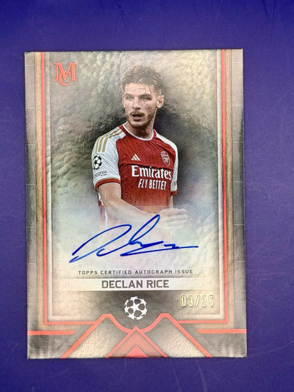 2023/24 Tops Museum Archival Arsenal England Declan Rice Auto /25