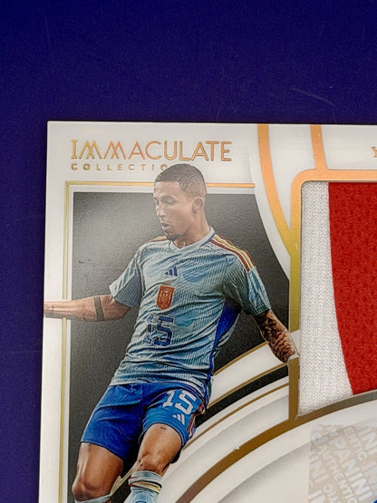 2022-23 Panini - Immaculate Yeremy Pino /10 Spain Patch Auto Crystal Palace
