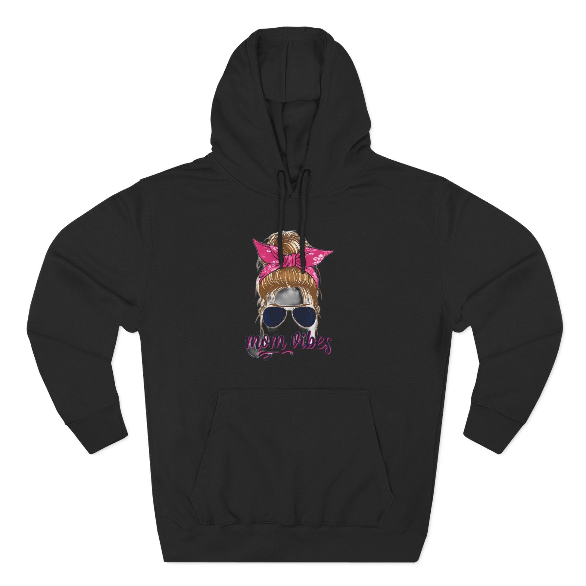 Mom Vibes Fleece Hoodie Printify