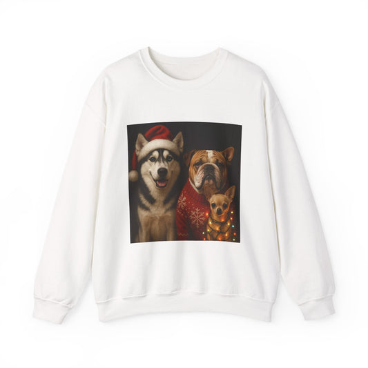 Festive Dog Sweatshirt Printify