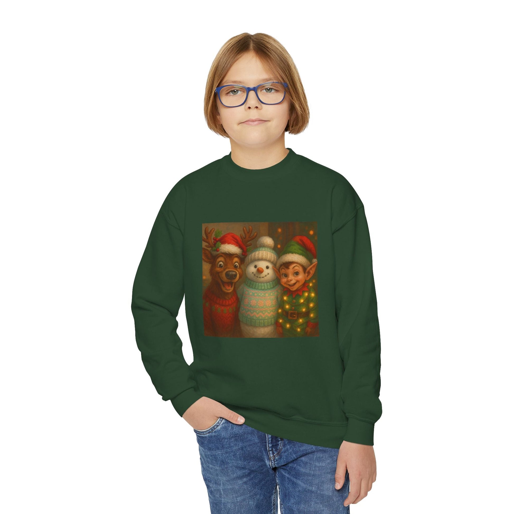 Fun Youth Christmas Sweatshirt Printify