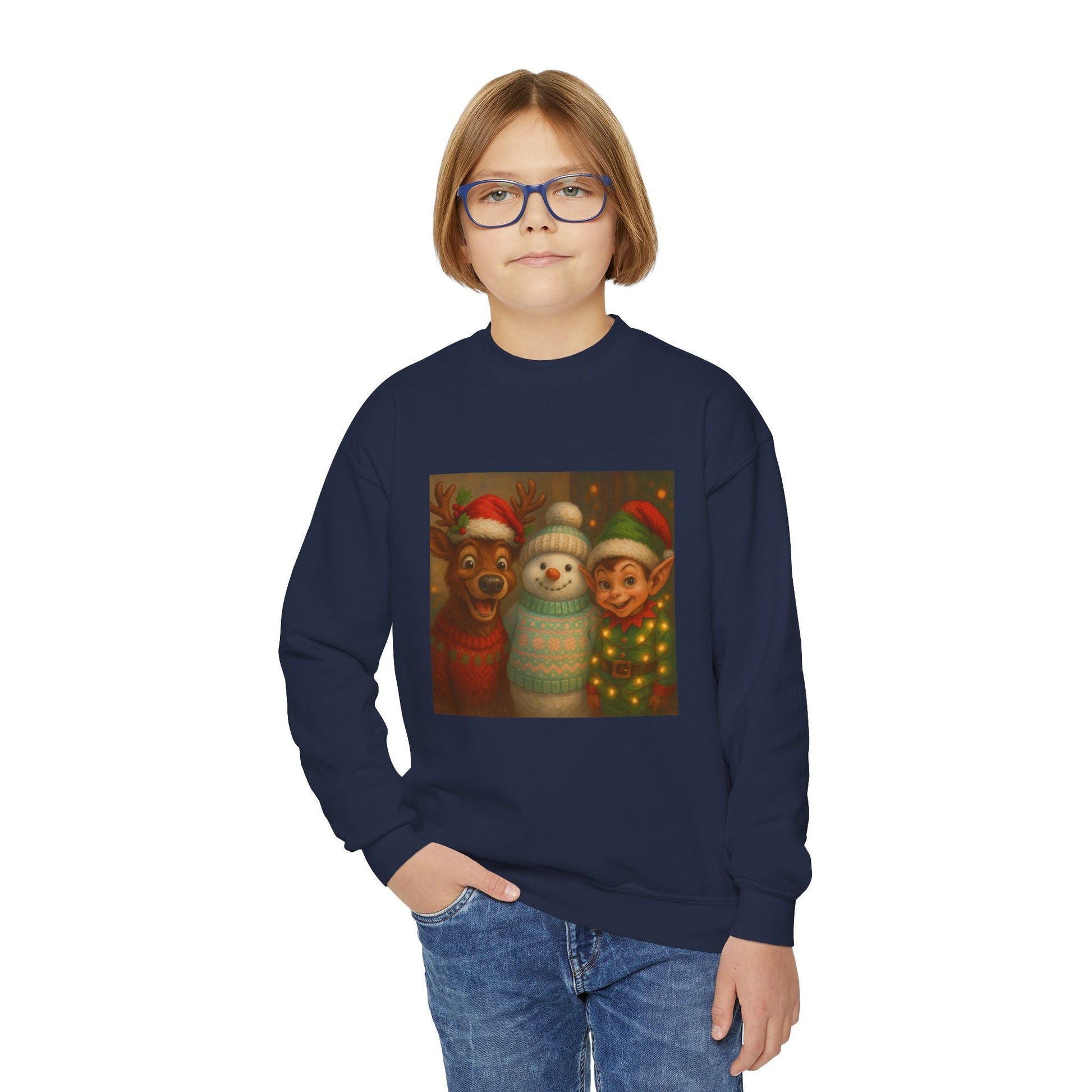 Fun Youth Christmas Sweatshirt Printify