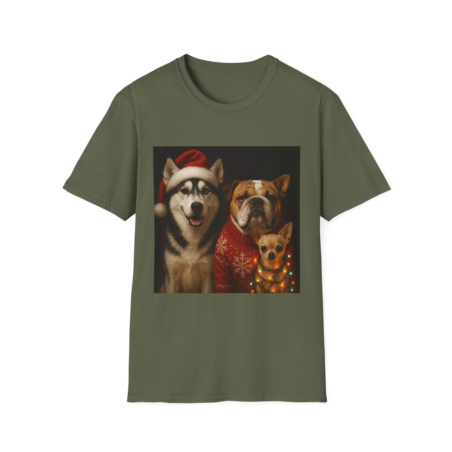 Christmas Dog T-Shirt Printify