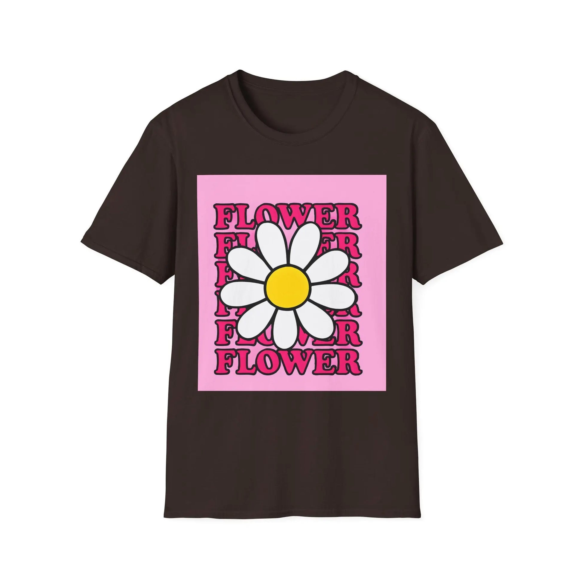 Pink Floral T-Shirt Printify