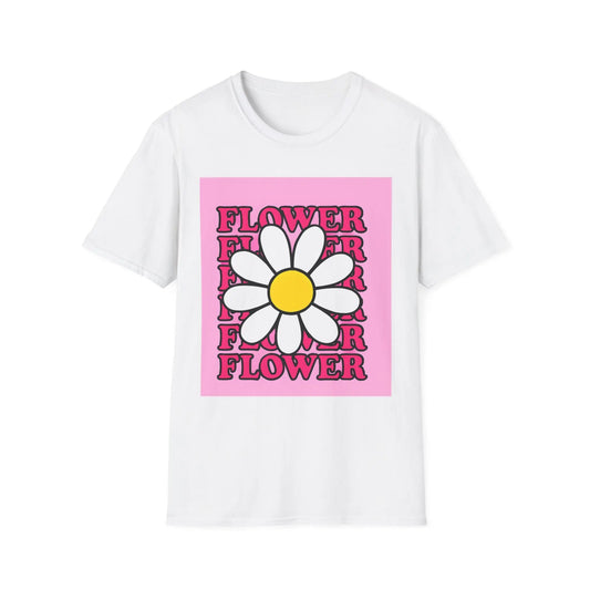 Pink Floral T-Shirt Printify