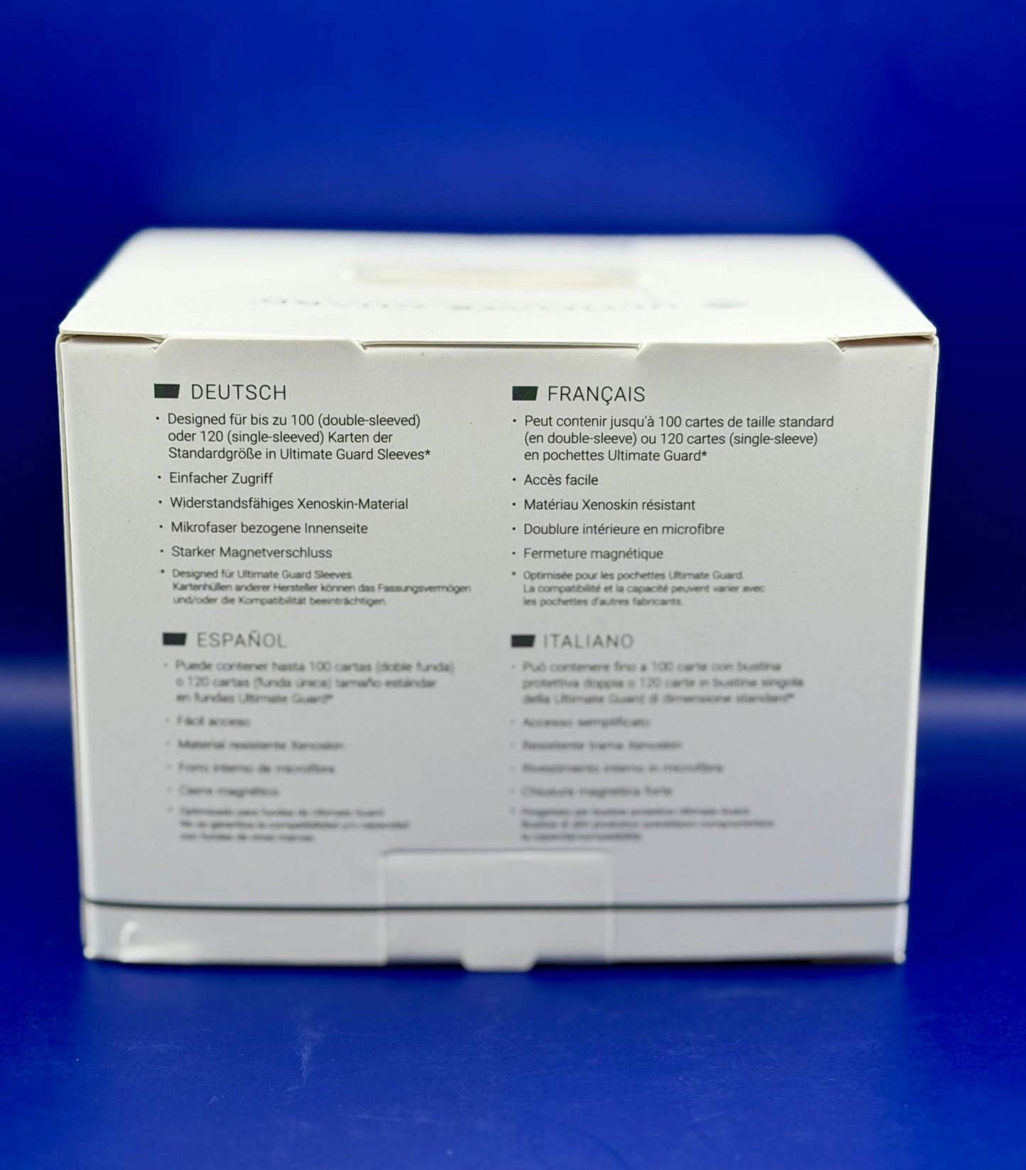 Ultimate Guard Sidewinder 100+ Xenoskin - White