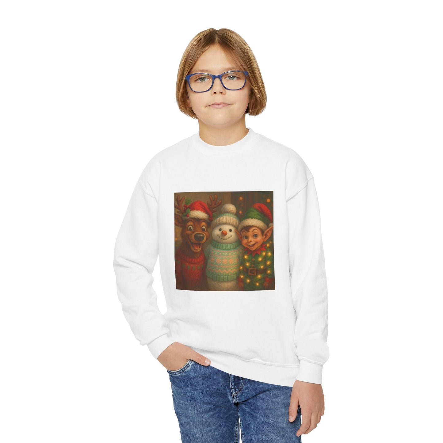 Fun Youth Christmas Sweatshirt Printify