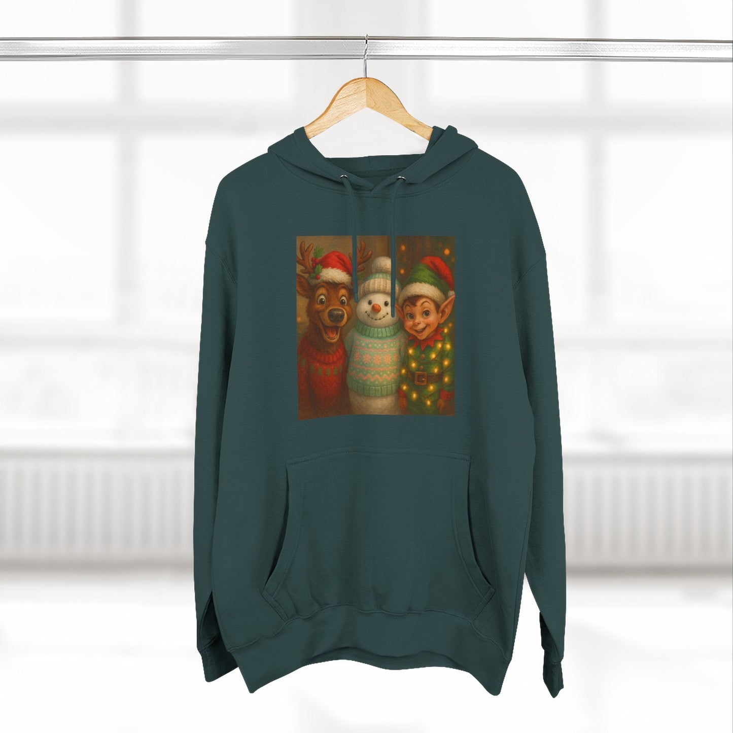Fun Christmas Fleece Hoodie Printify