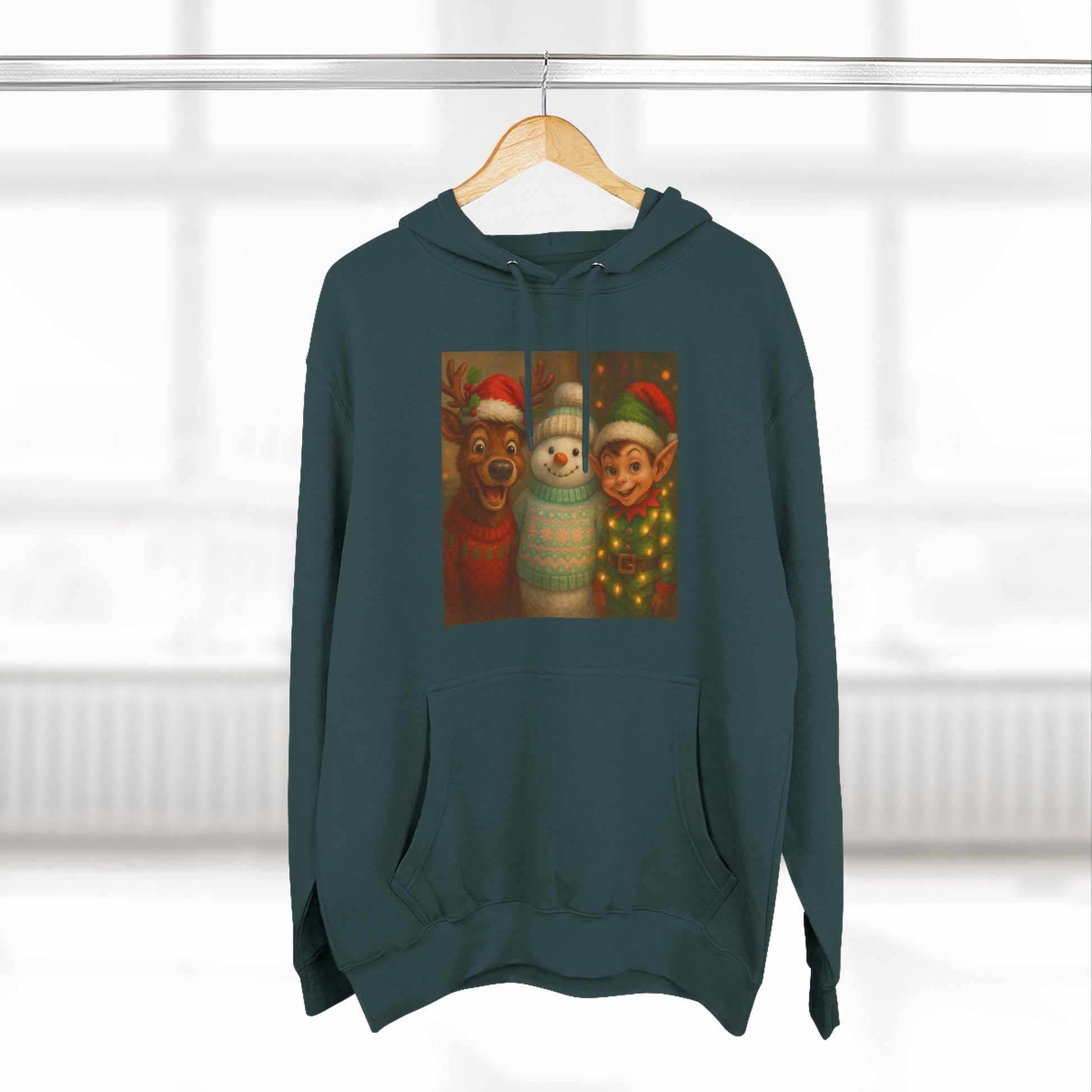 Fun Christmas Fleece Hoodie Printify