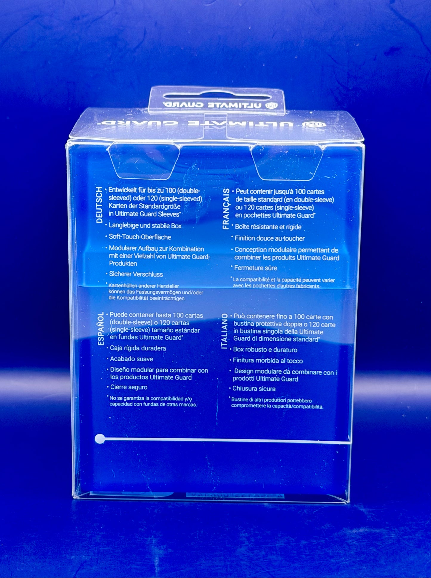 Ultimate Guard Boulder 100+ Deck Case - Sapphire