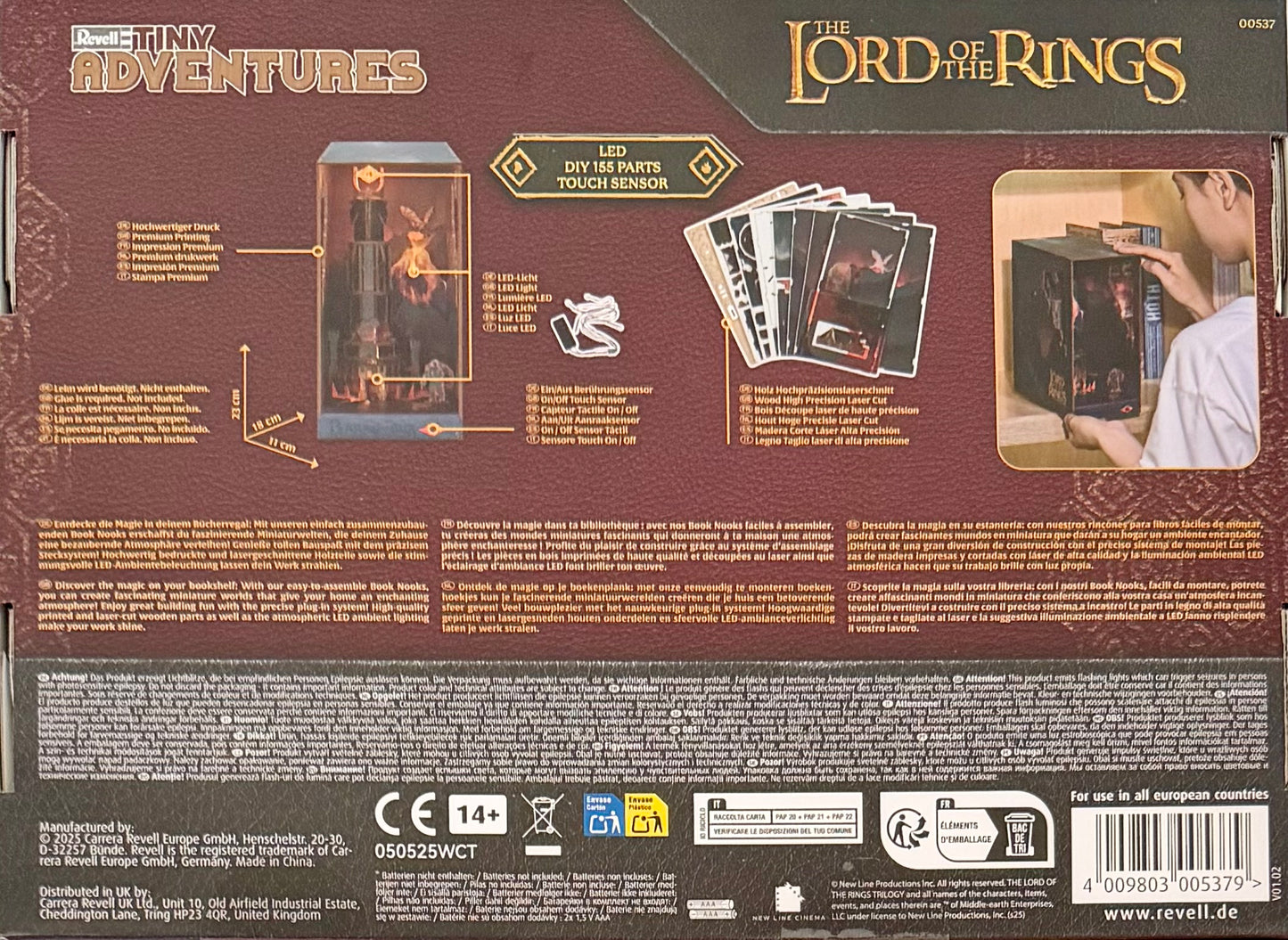 The Lord Of The Rings Tiny Adventures Book Nook Mini Diorama Barad-Dur 23cm