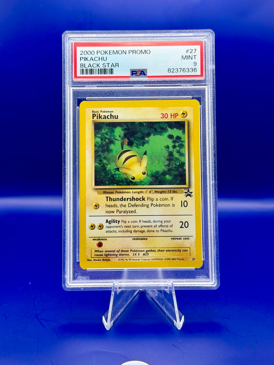 2000 Pokémon Black Star Promo Pikachu #27 PSA 9