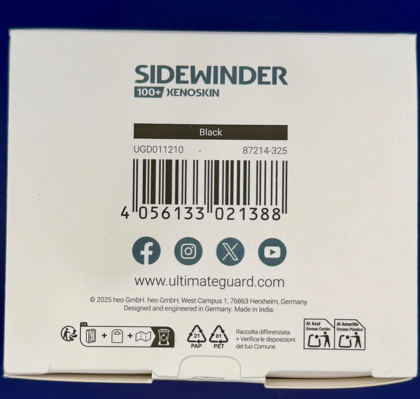 Ultimate Guard Sidewinder 100+ Xenoskin - Black