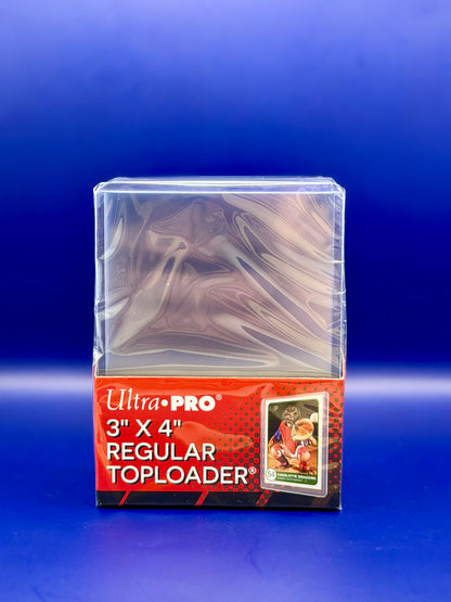 Ultra Pro 3x4 Top Loaders - Pack of 25 | Clear Regular Thickness