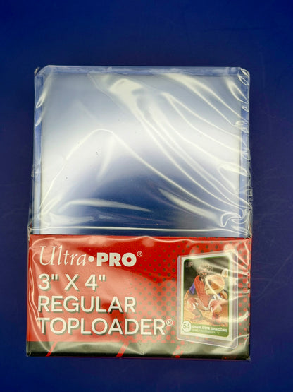 Ultra Pro 3x4 Top Loaders - Pack of 25 | Clear Regular Thickness