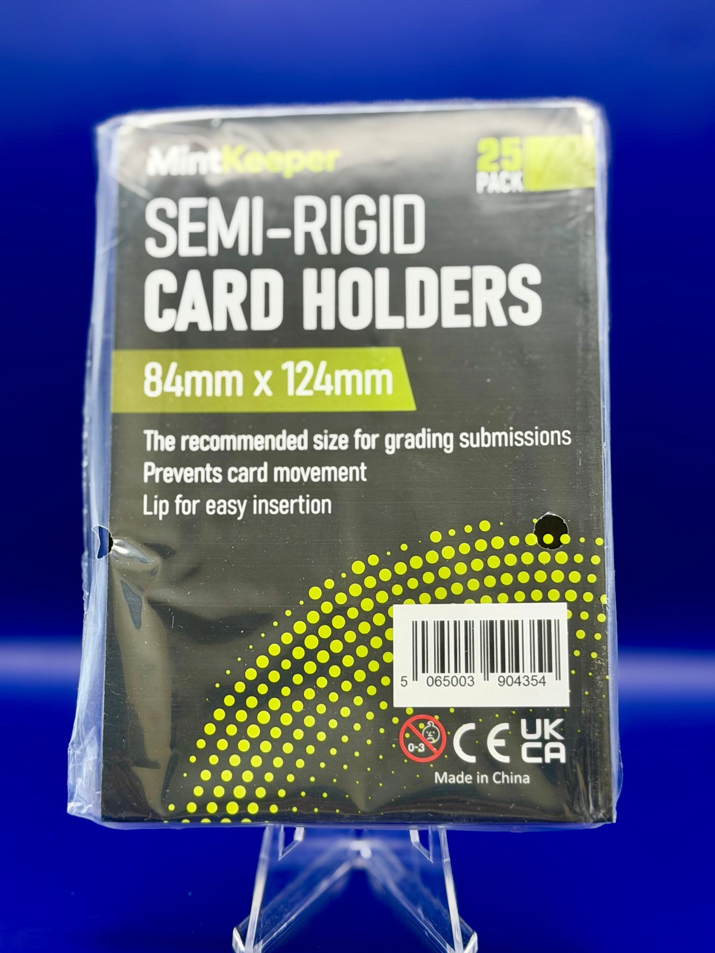Semi Rigid Card Holders - Grading Submission Size | Pack of 25 | PSA, BGS, SGC Compatible