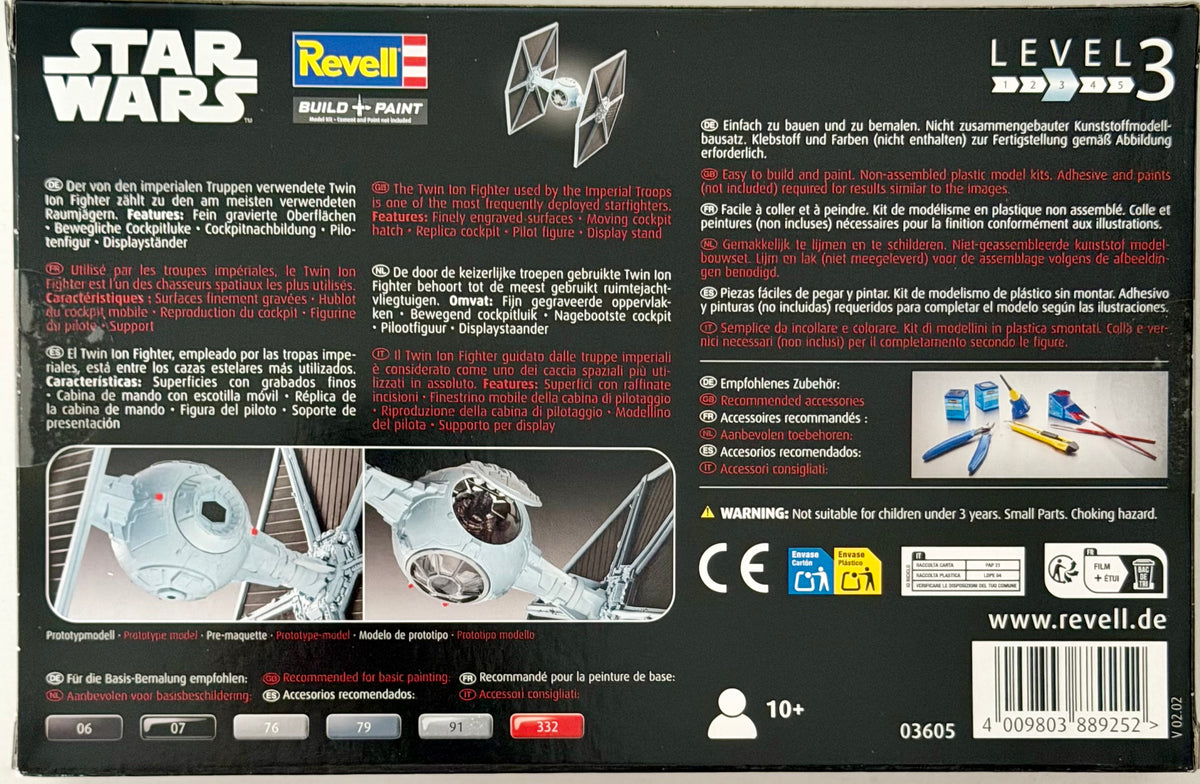 Star Wars Episode VII Model Kit 1/110 Tie Fighter 7 cm Revell