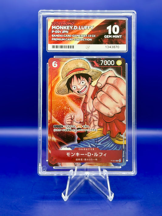 Monkey D Luffy P-001 JPN Bandai Card Game Fest 23-24 Premium Collection ACE 10