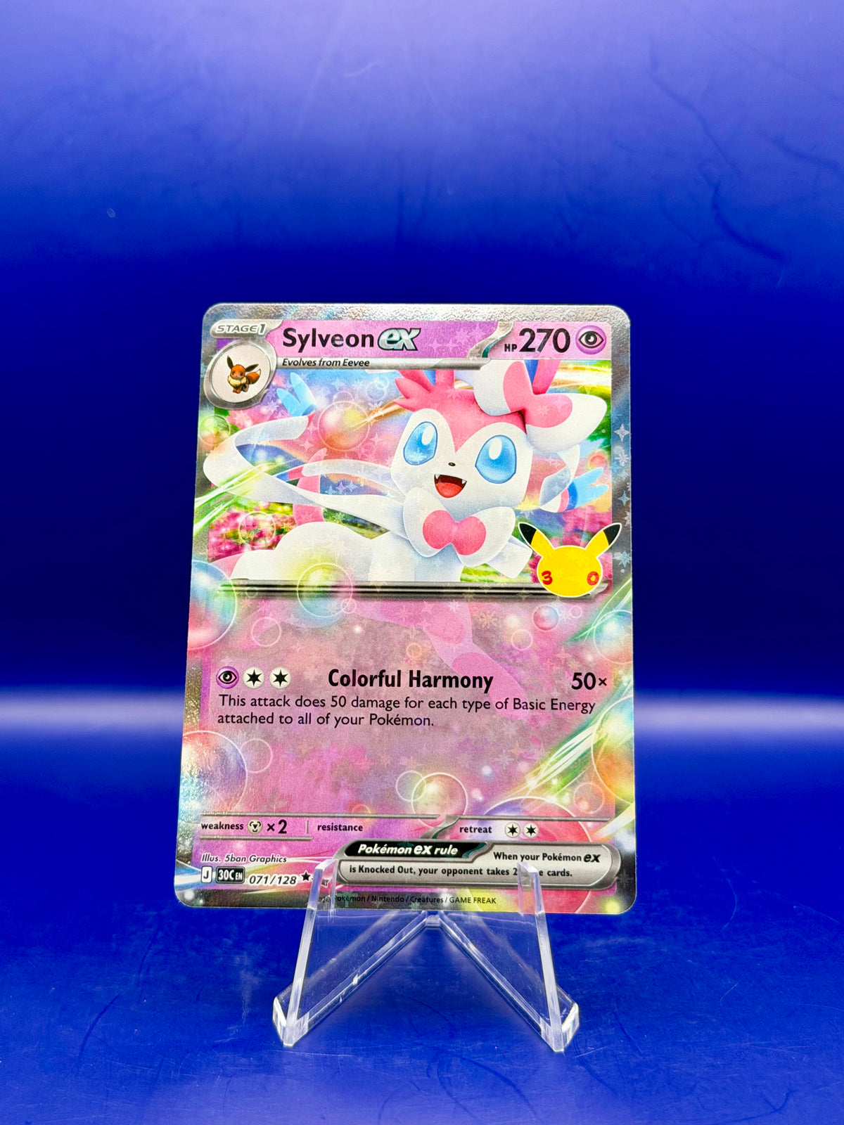 Sylveon ex 071/128 – 30th Celebration | English Holo