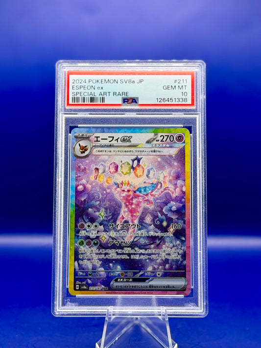 Espeon ex 211/187 – Terastal Festival ex (SV8a) Japanese | PSA 10