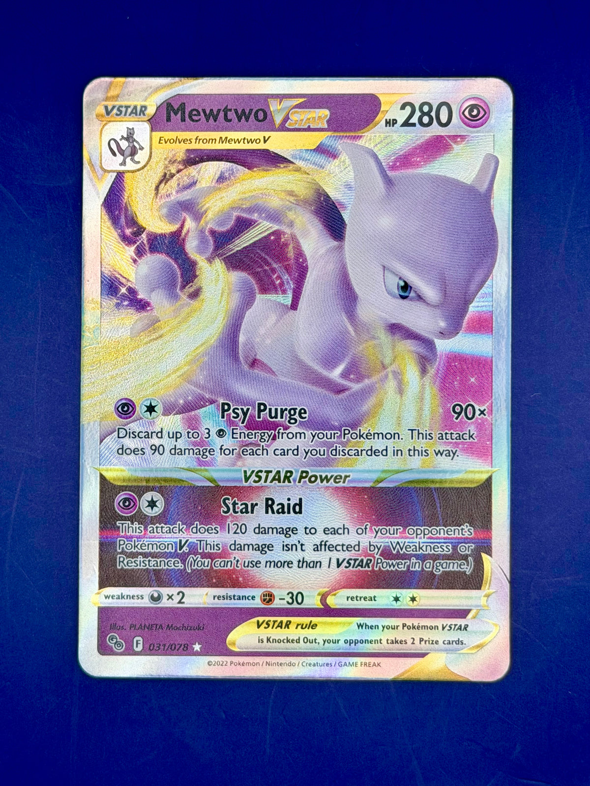 Mewtwo VSTAR 031/078 – Pokémon GO | English – Near Mint