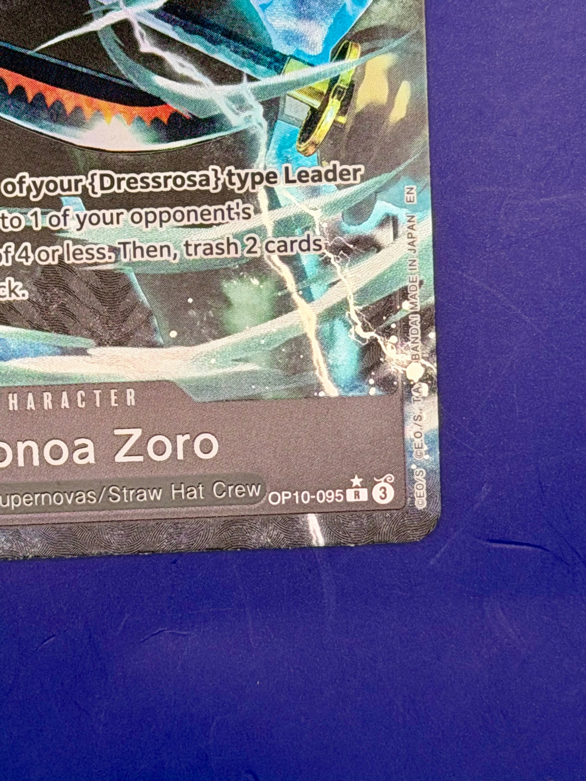 Roronoa Zoro OP10-095 – The Best Vol.2 (PRB-02) | English Rare Alternate Art – LP