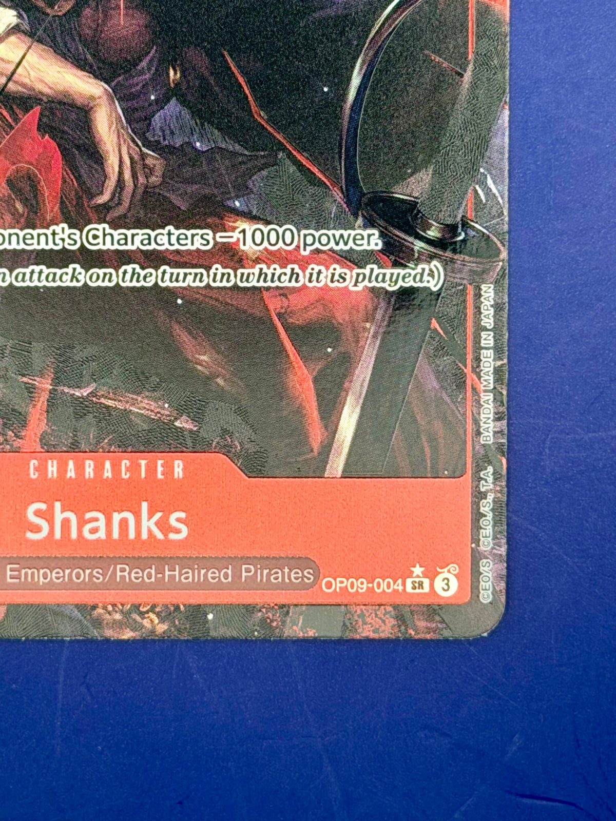 Shanks OP09-004 – Emperors in the New World | English SR Alternate Art