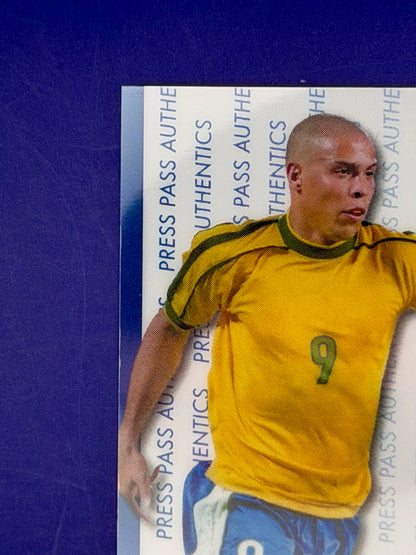 Ronaldo Nazário R9 – Press Pass Authentics Pre-Production Cromo | 1/1