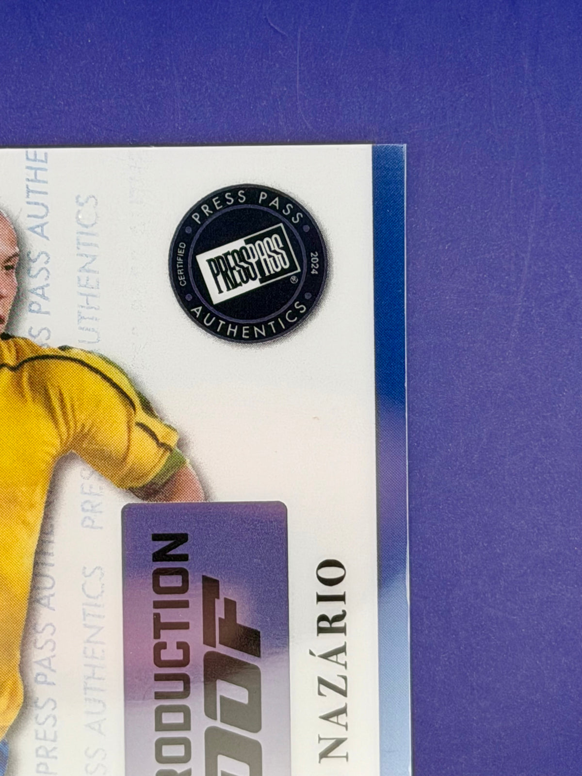 Ronaldo Nazário R9 – Press Pass Authentics Pre-Production Cromo | 1/1