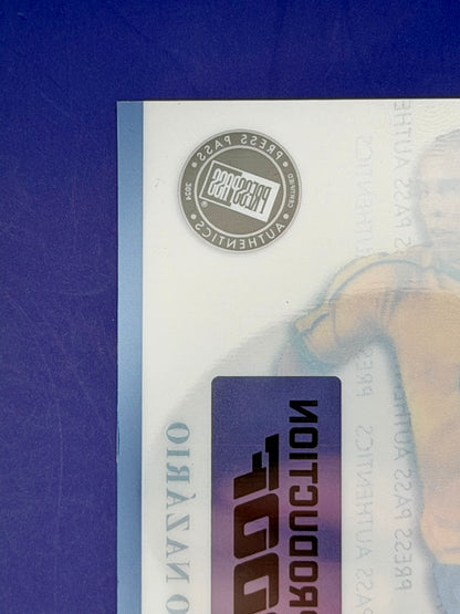 Ronaldo Nazário R9 – Press Pass Authentics Pre-Production Cromo | 1/1
