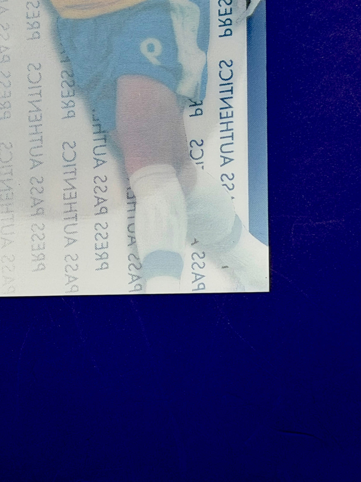 Ronaldo Nazário R9 – Press Pass Authentics Pre-Production Cromo | 1/1