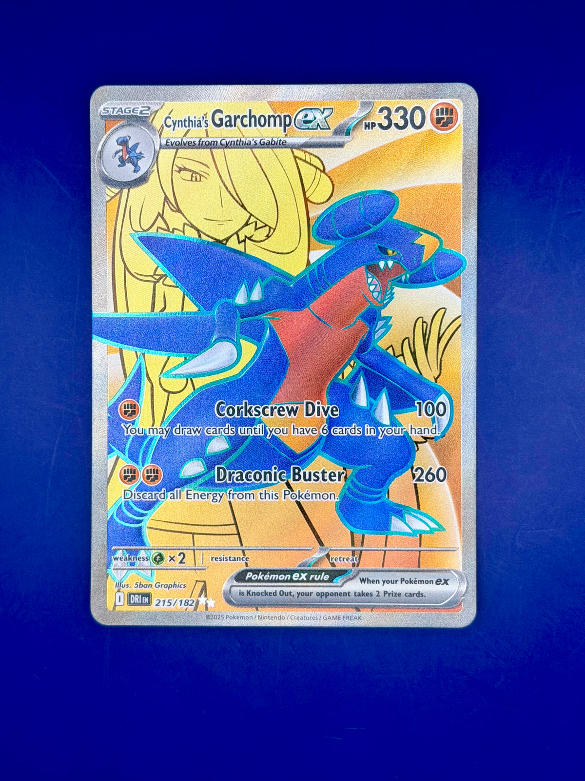Cynthia’s Garchomp ex 215/182 – Destined Rivals | English Ultra Rare