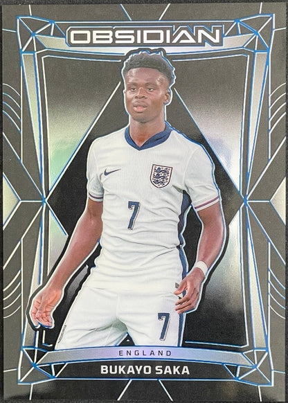 2024-25 Panini Obsidian - Bukayo Saka #82 Electric Etch Blue /20