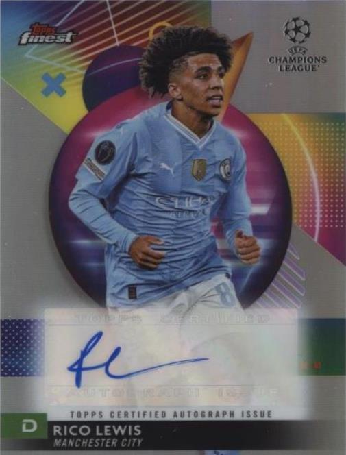 2023-24 Topps Finest Uefa Club Competitions - Autographs Rico Lewis #A-Rc (AU)